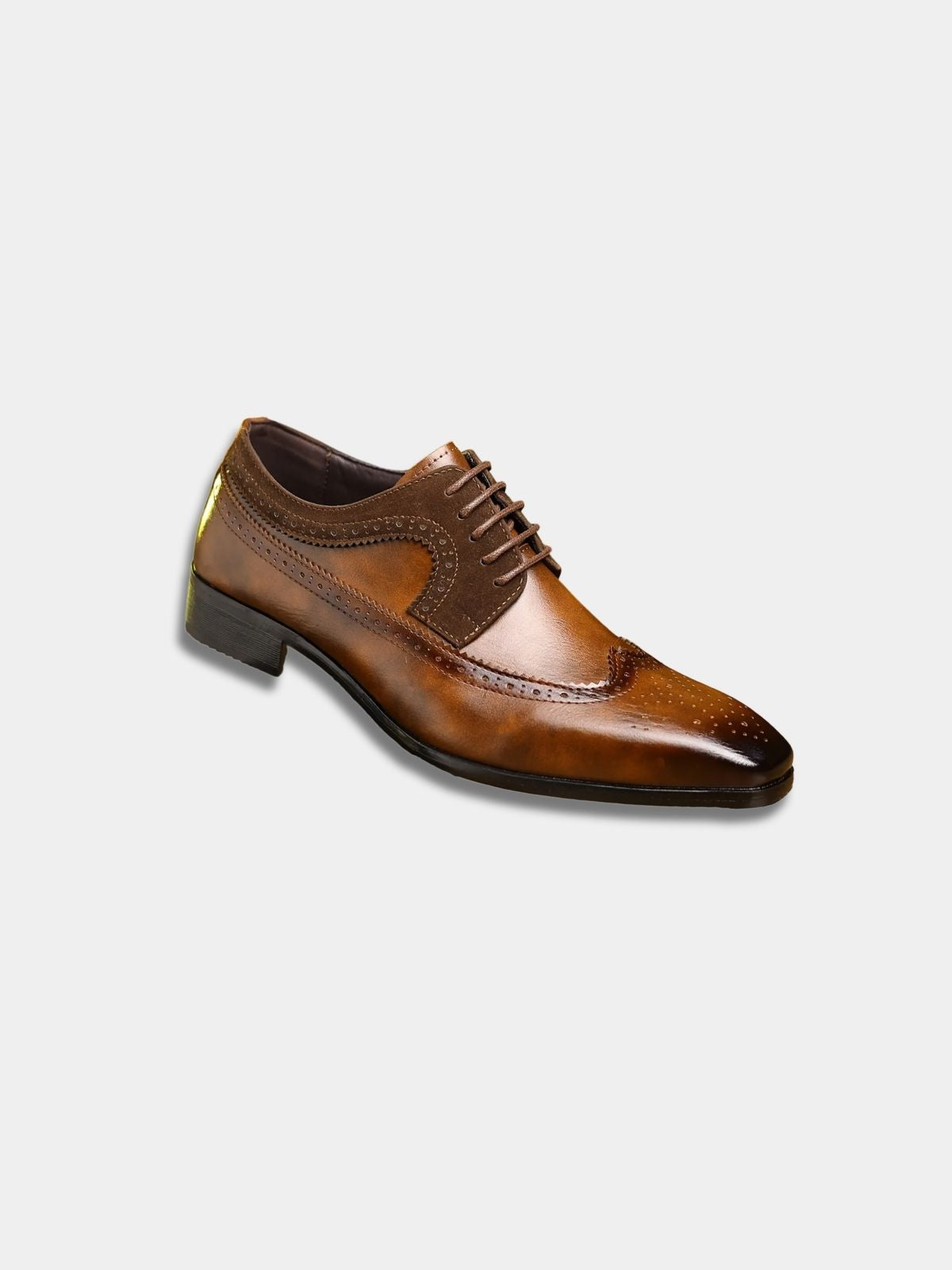 Men's Brogue Wingtip Derby Shoes