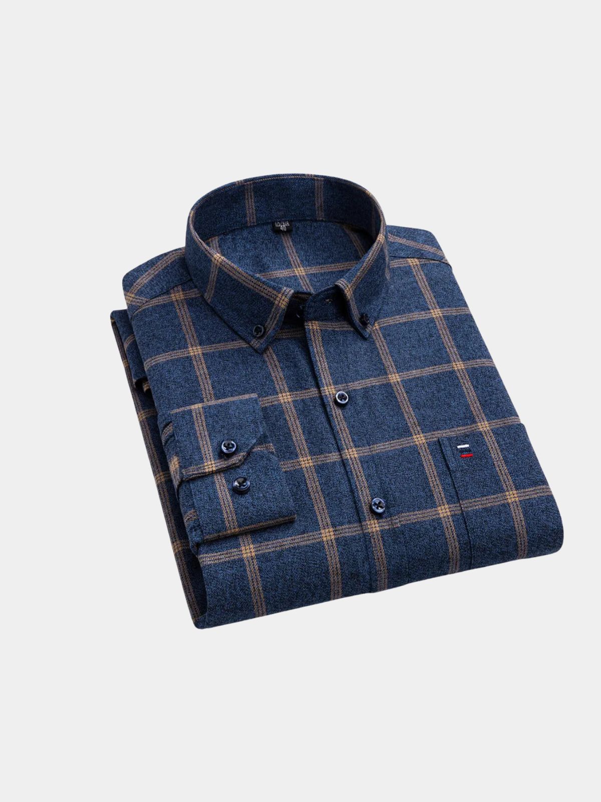 Men's Button-Up Checked Shirt
