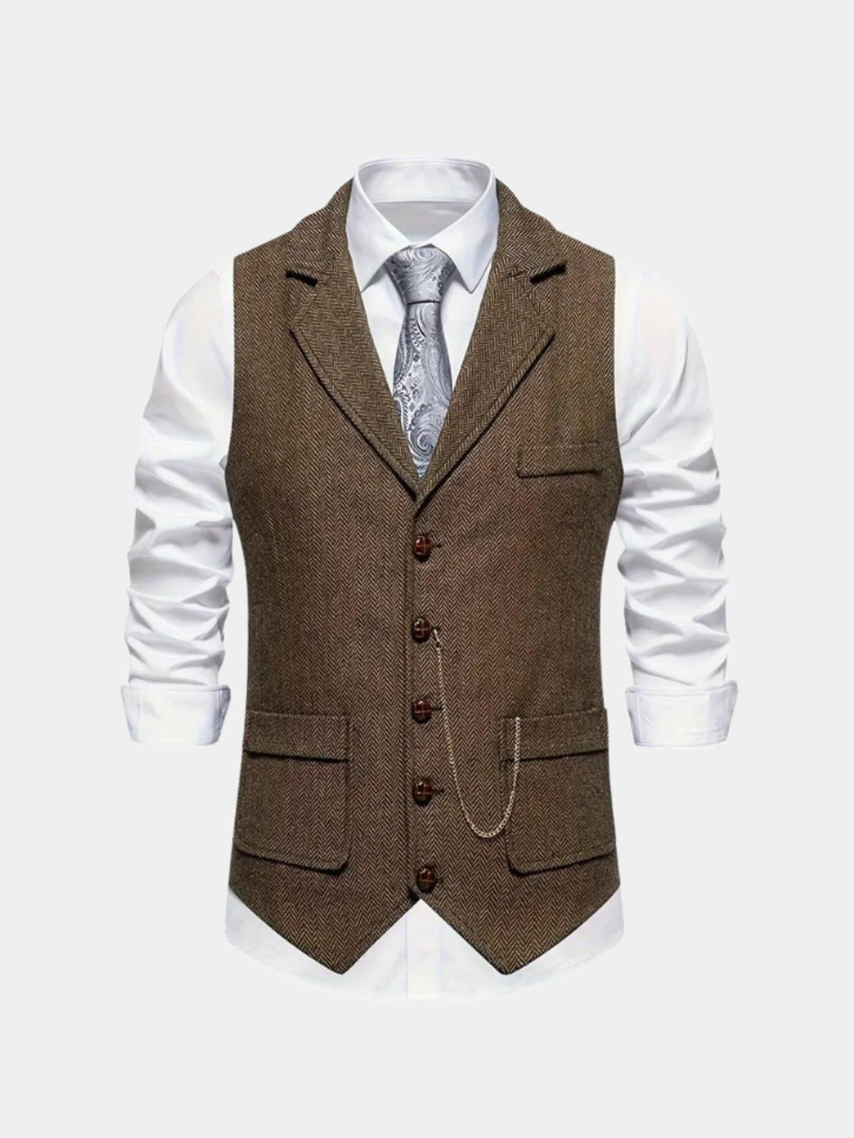 Men's Button-Up Suit Waistcoat