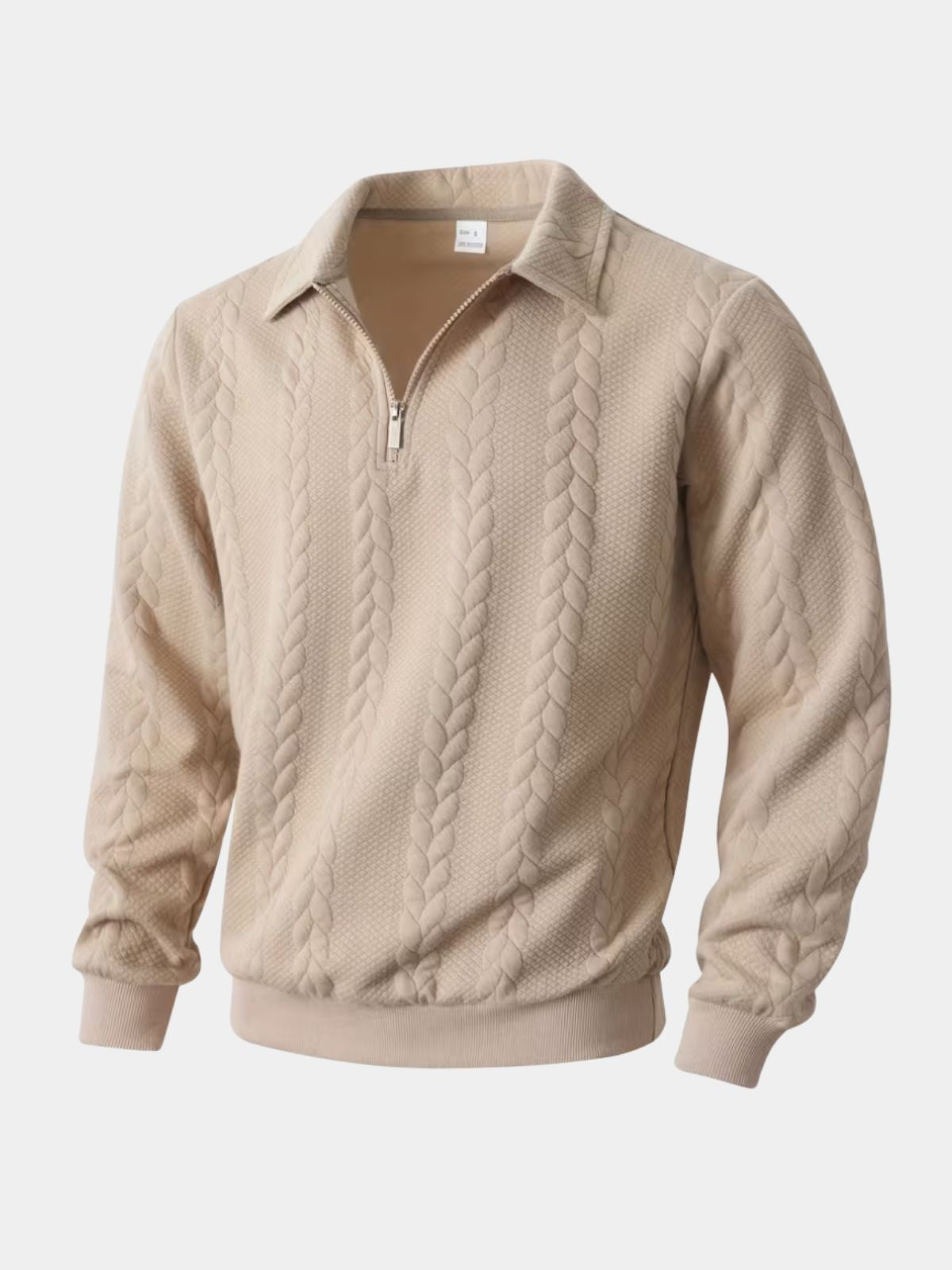 Men's Cable Quarter-Zip Jumper
