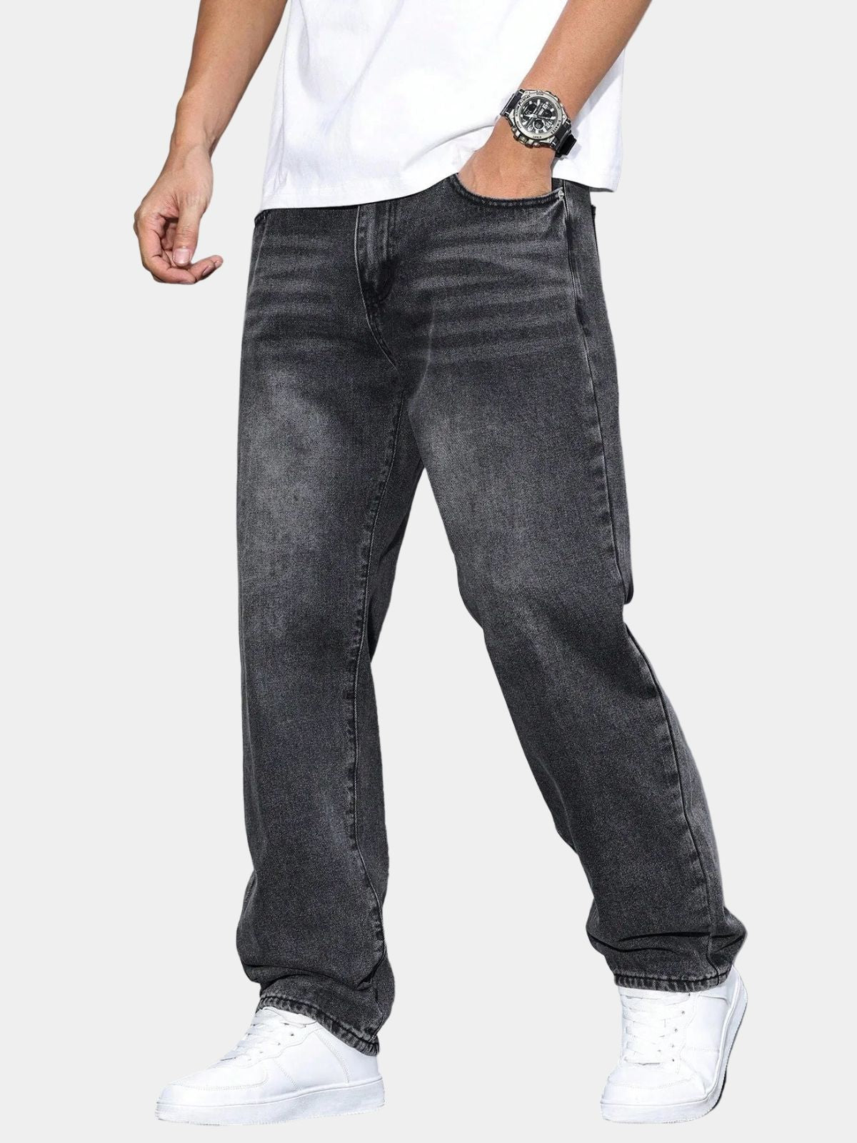 Men's Casual Straight Leg Jeans