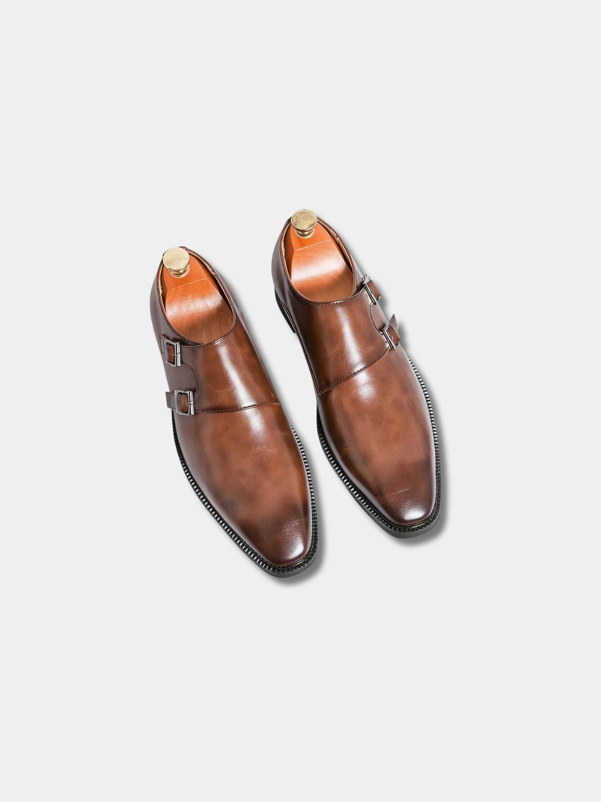 Men's Double Buckle Dress Shoes