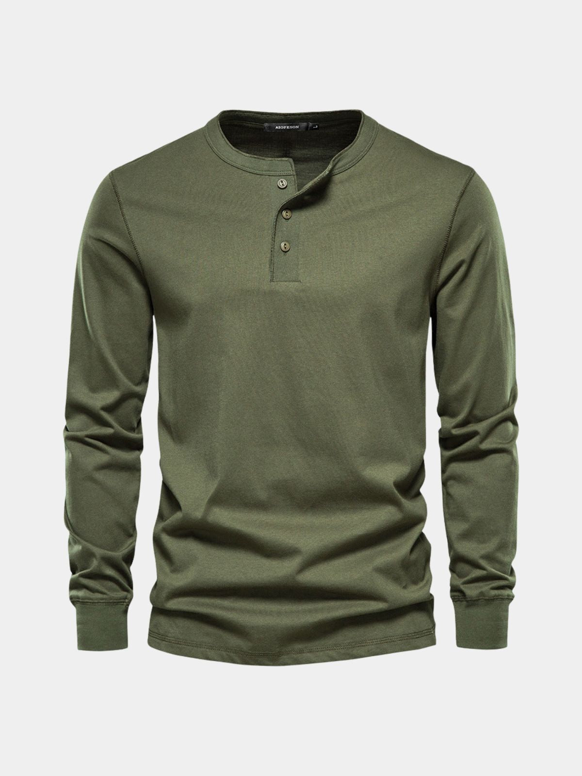 Men's Long Sleeve Henley T-Shirt