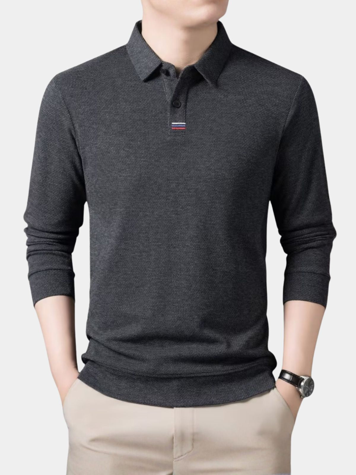 Men's Long Sleeve Polo Shirt