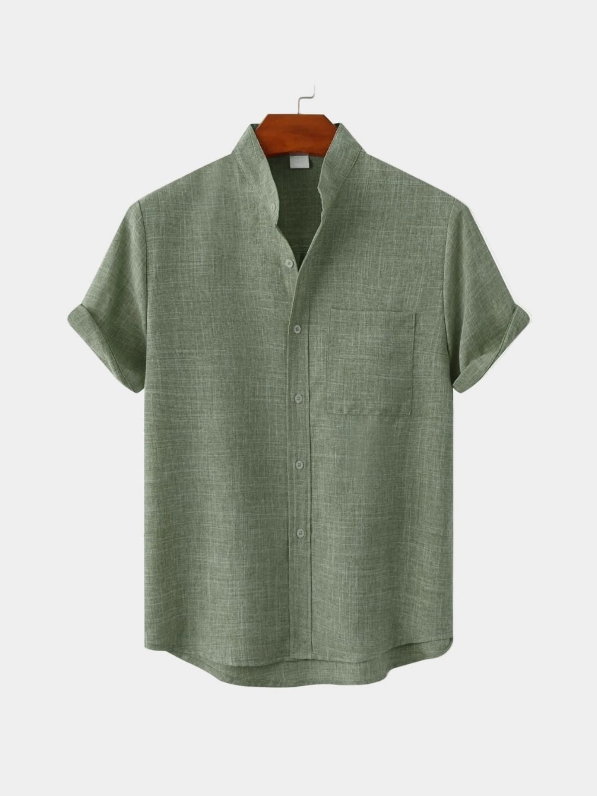 Men's Mandarin Collar Shirt