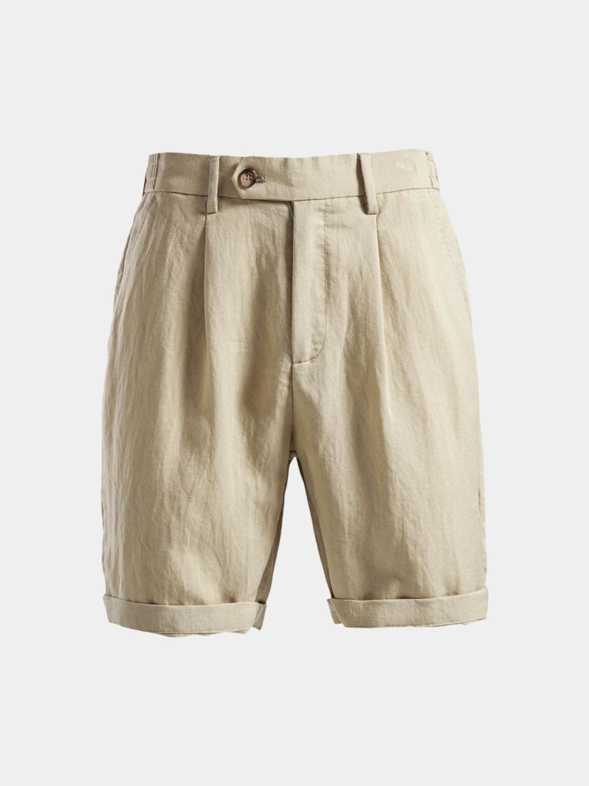 Men's Pleated Buttoned Shorts