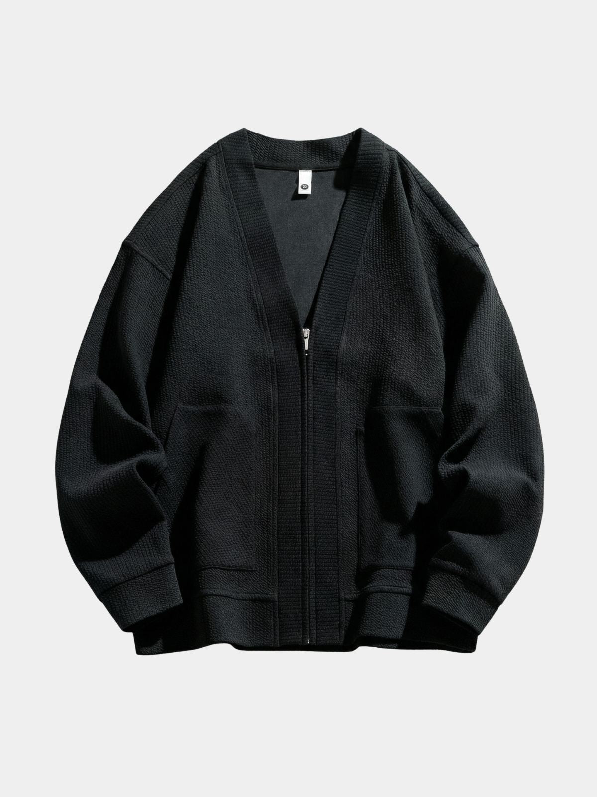 Men's V-Neck Zip-Up Jacket