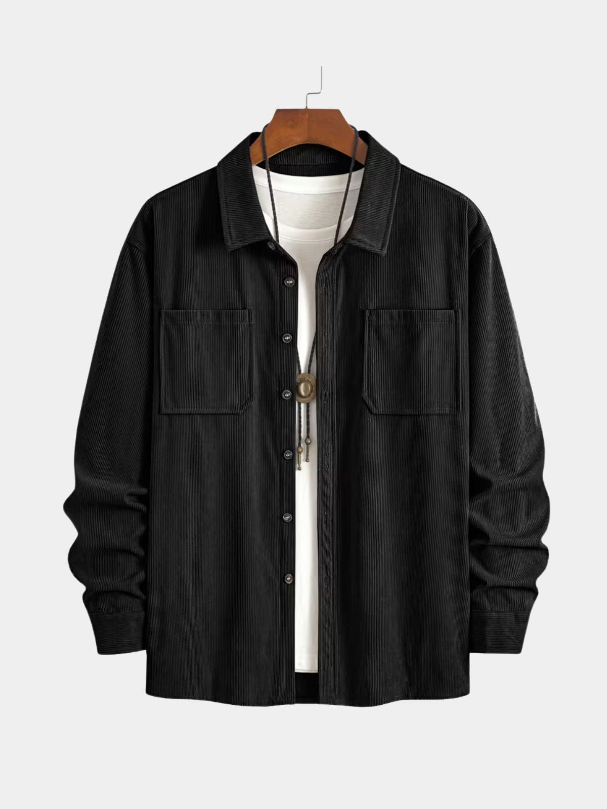Men's Button-Up Overshirt