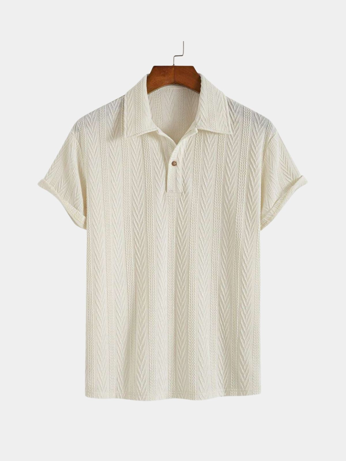 Men's Button-Up Polo Shirt