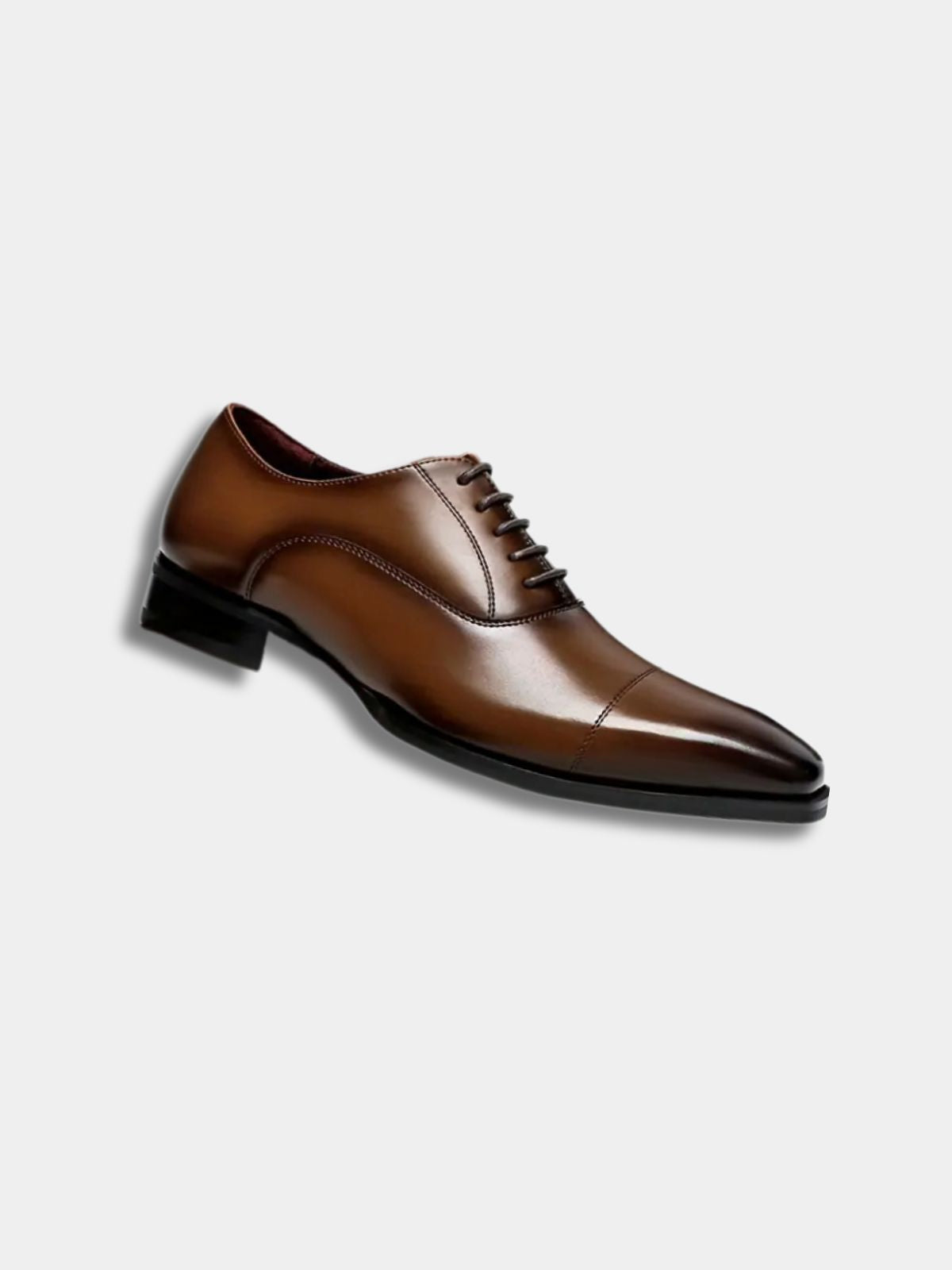 Men's Cap Toe Lace-Up Oxford Shoes