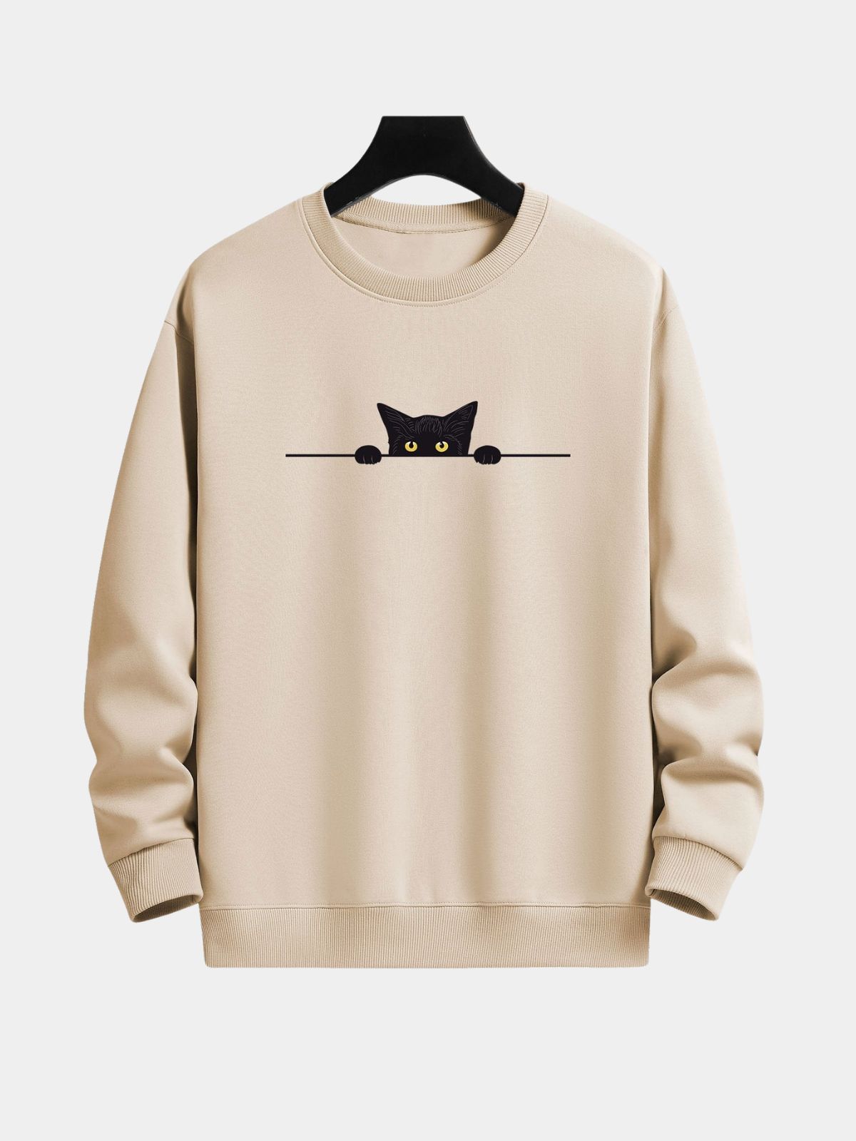 Men's Cat Print Sweatshirt