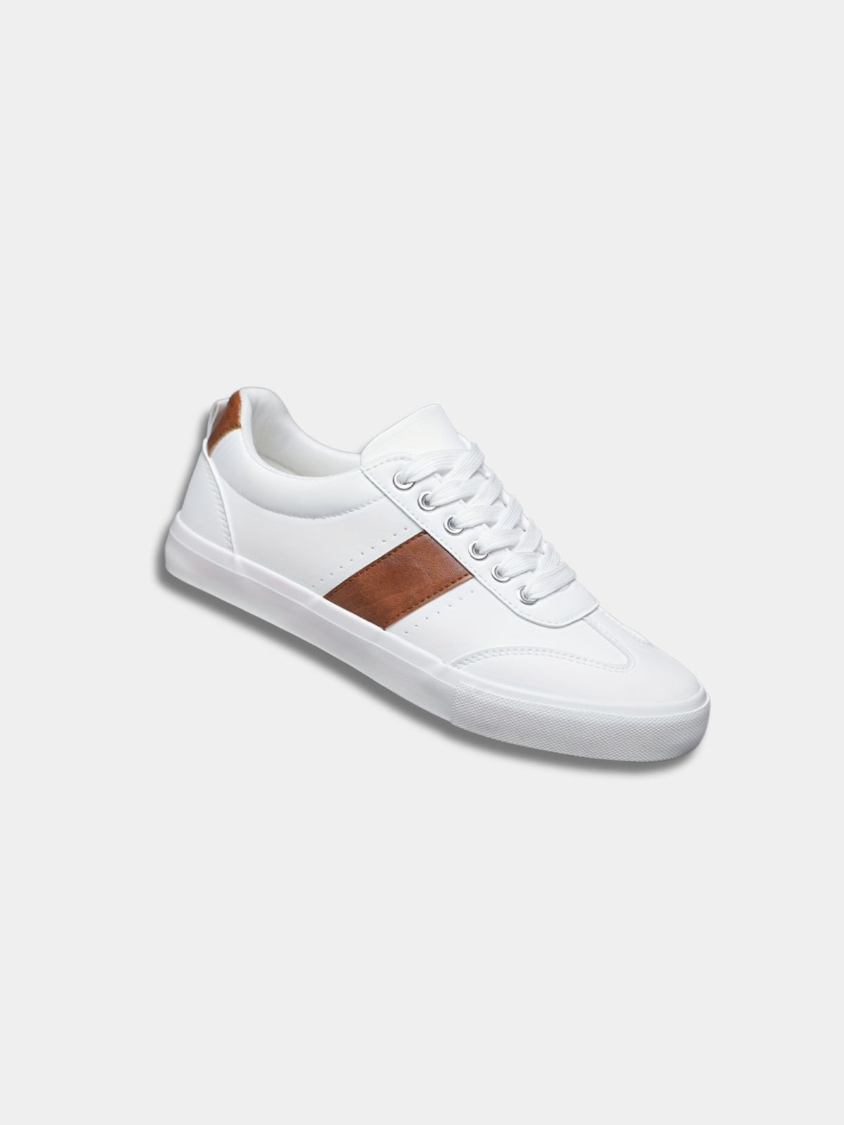 Men's Contrast Panel Lace-Up Sneakers