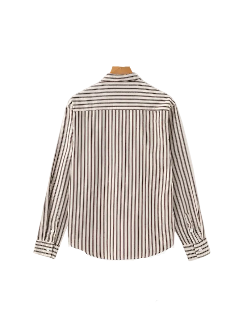 Men's Long Sleeve Striped Shirt