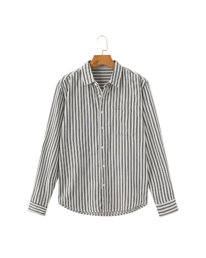 Men's Long Sleeve Striped Shirt