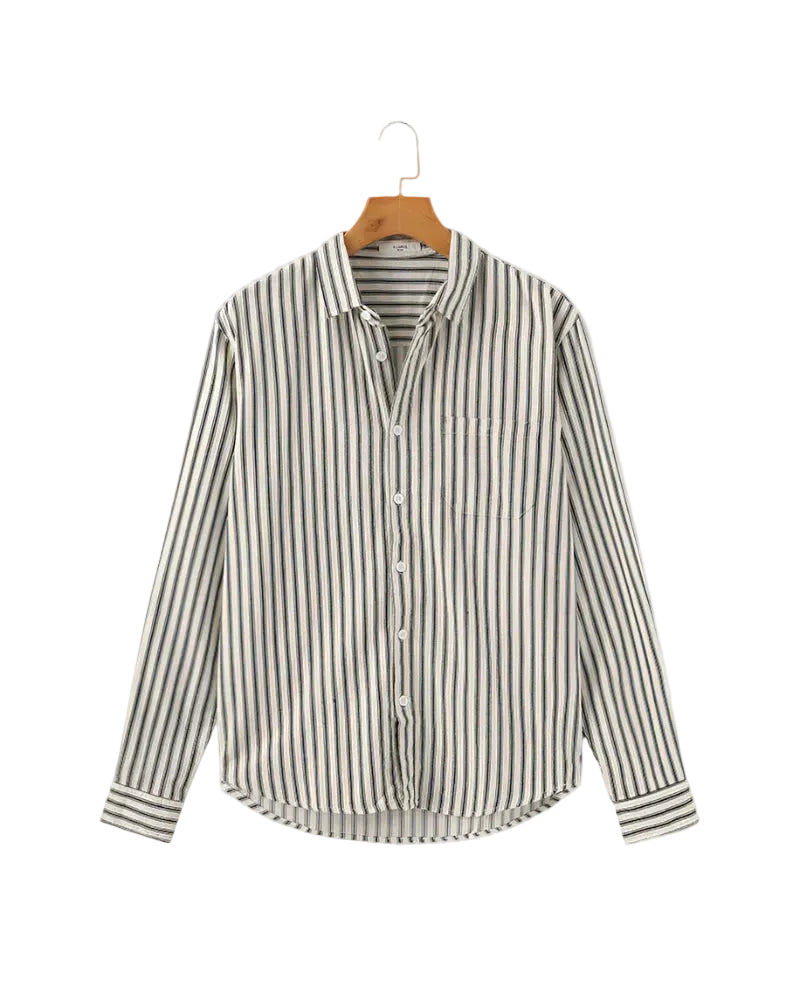 Men's Long Sleeve Striped Shirt