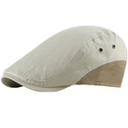 Men’s Contrast Rear Panel Flat Cap