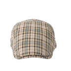 Men’s Multi-Line Check Flat Cap