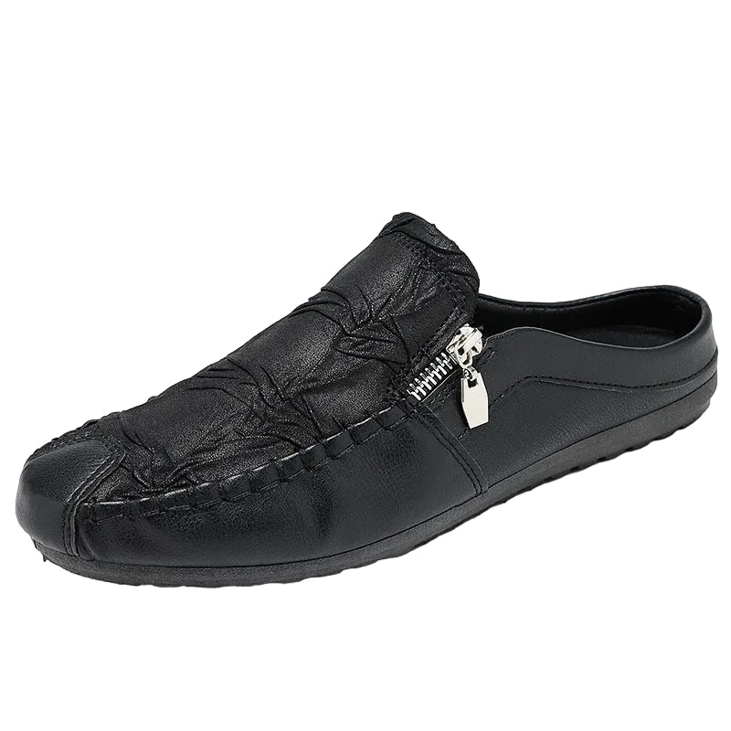 Men’s Backless Moc Toe Loafers