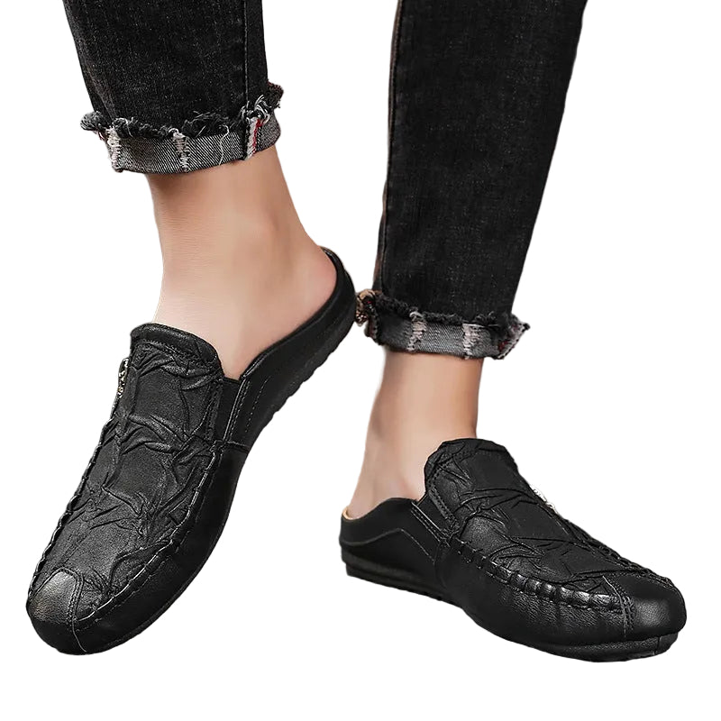 Men’s Backless Moc Toe Loafers
