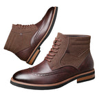 Men’s Brogue Detail Ankle Boots