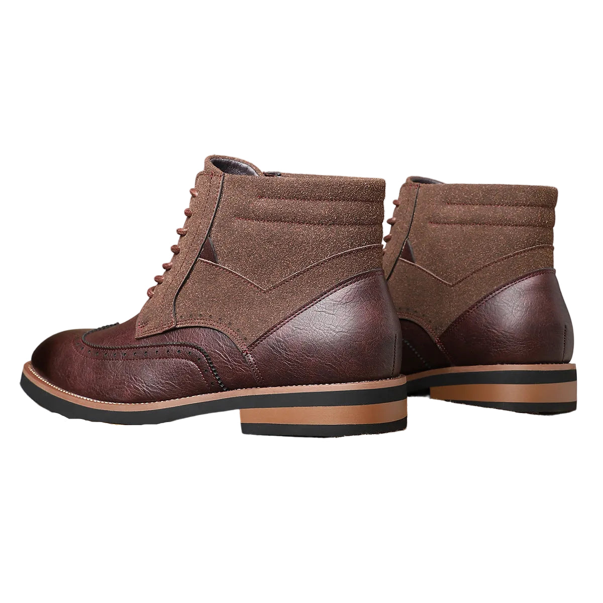 Men’s Brogue Detail Ankle Boots