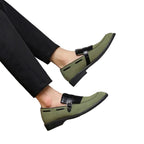 Men’s Buckle Fringe Loafers
