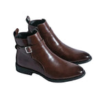 Men’s Buckle Strap Ankle Boots