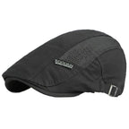 Men’s Center Vent Strip Flat Cap