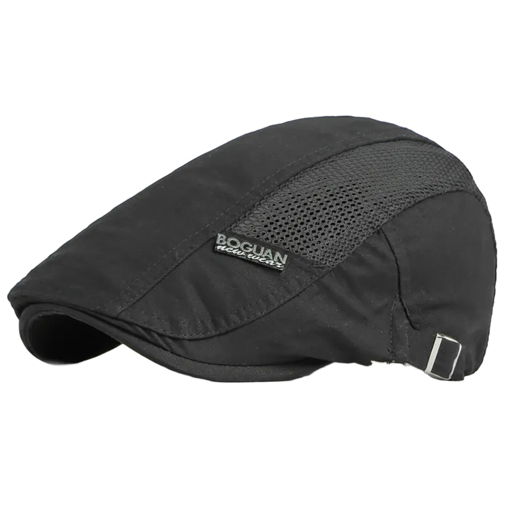 Men’s Center Vent Strip Flat Cap