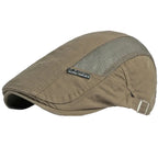 Men’s Center Vent Strip Flat Cap