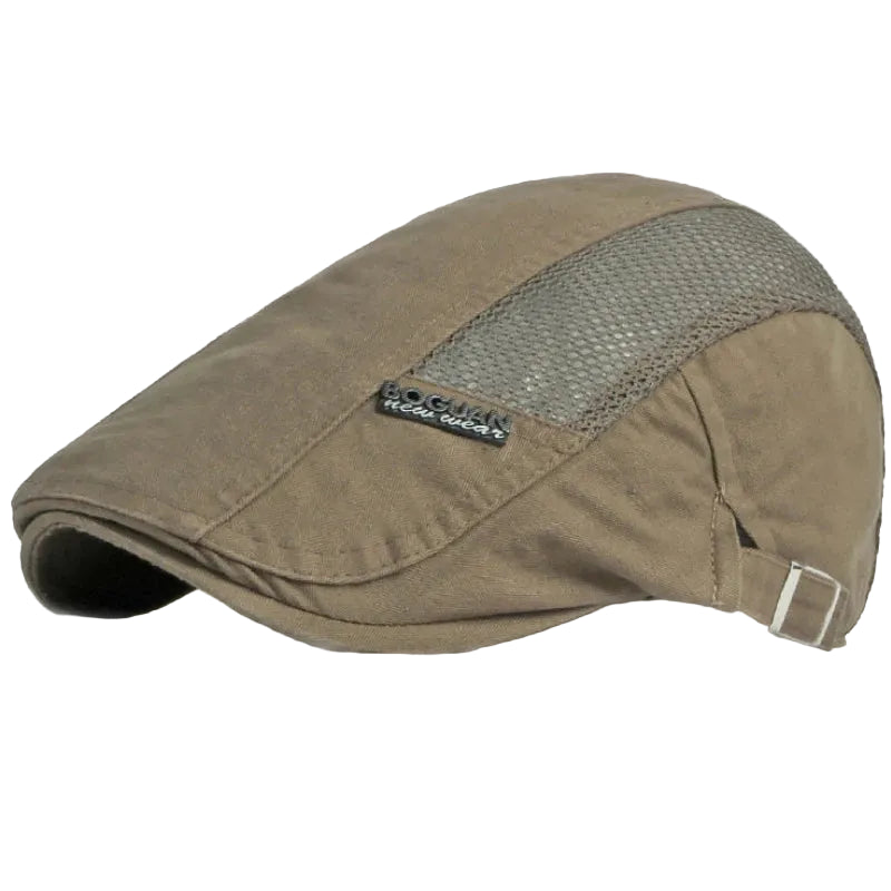 Men’s Center Vent Strip Flat Cap