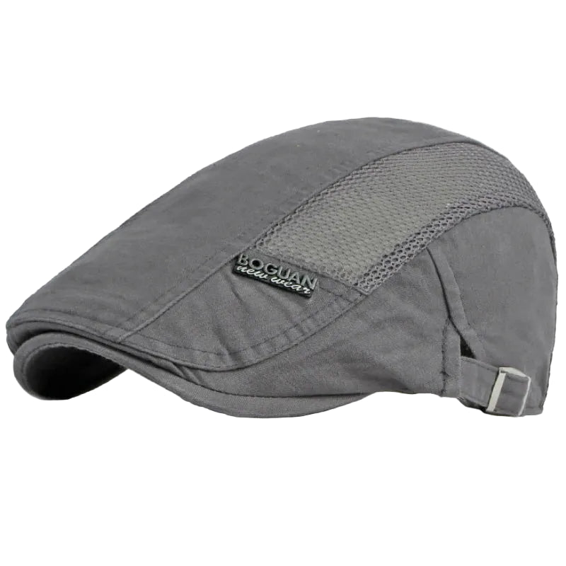 Men’s Center Vent Strip Flat Cap