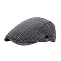 Men’s Check Line Flat Cap