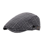 Men’s Check Line Flat Cap