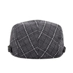 Men’s Check Line Flat Cap