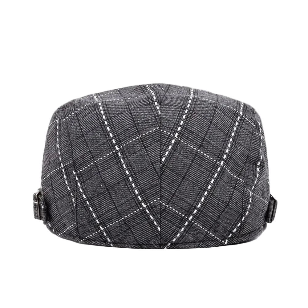 Men’s Check Line Flat Cap