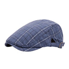 Men’s Check Line Flat Cap