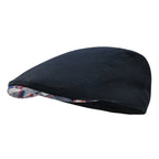 Men’s Check Underside Flat Cap