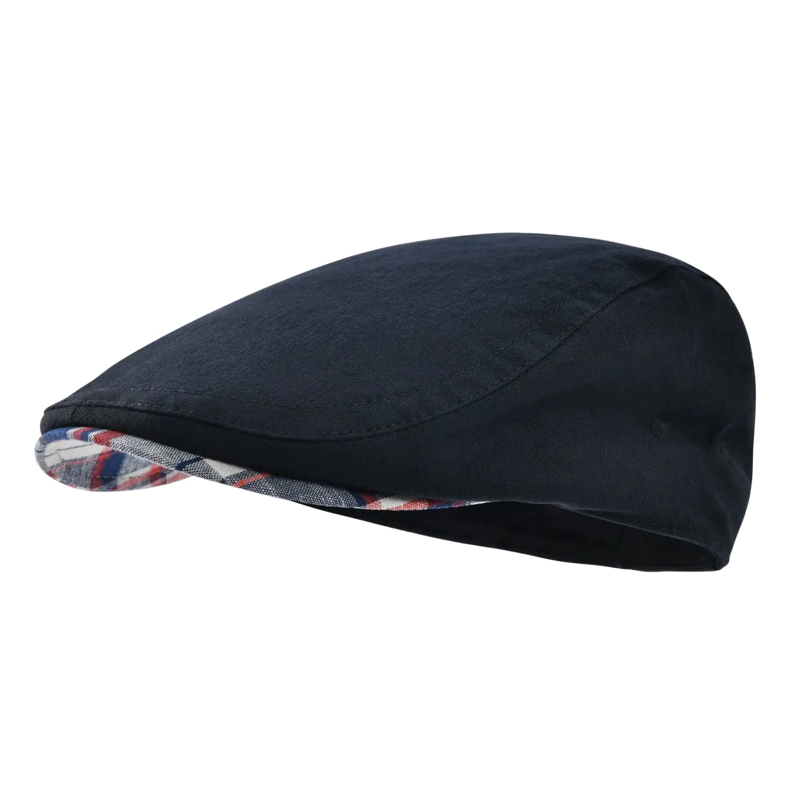 Men’s Check Underside Flat Cap