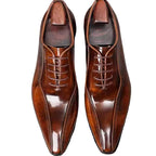Men’s Chisel-Toe Oxford Shoes