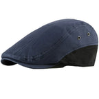 Men’s Contrast Rear Panel Flat Cap