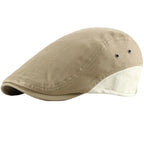 Men’s Contrast Rear Panel Flat Cap