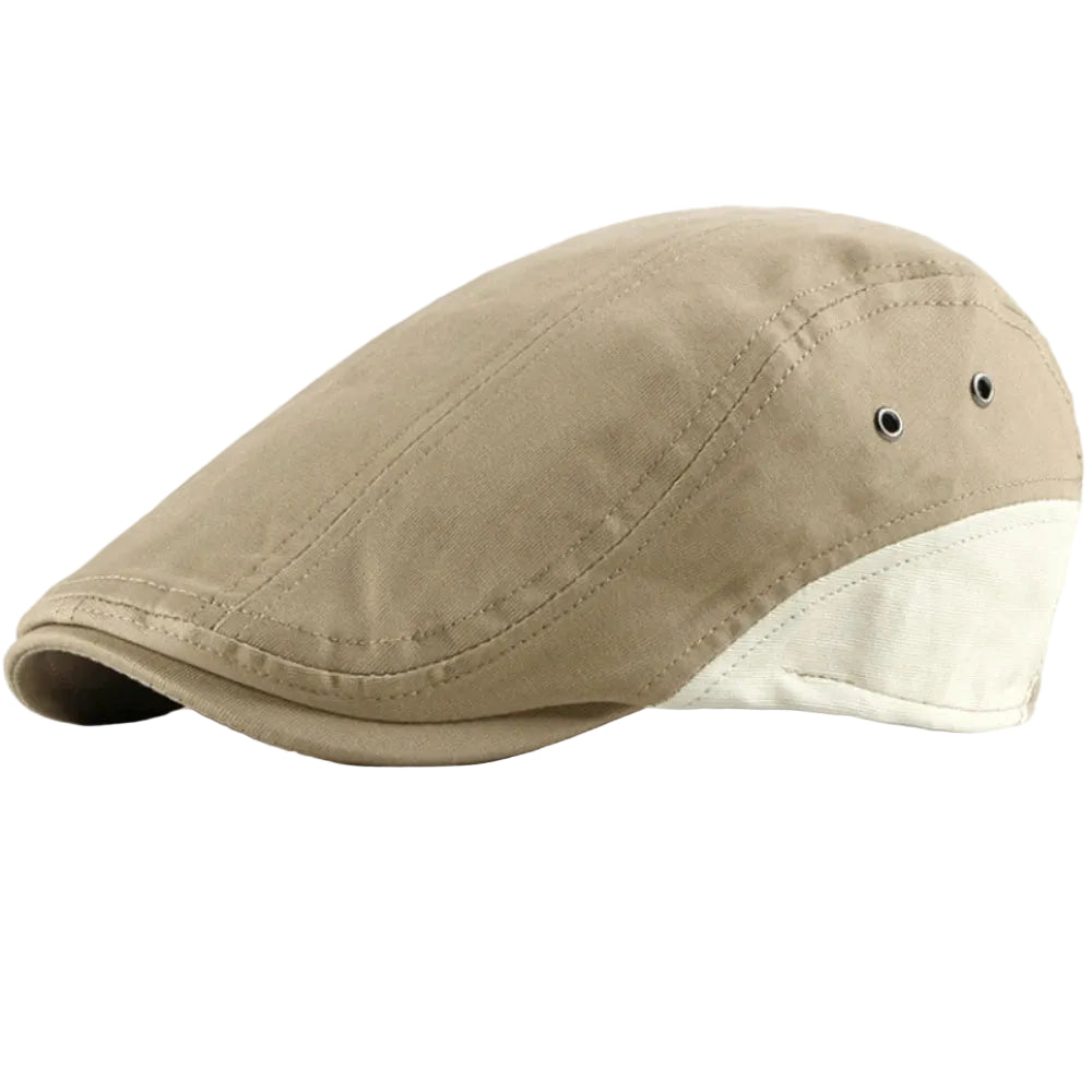 Men’s Contrast Rear Panel Flat Cap