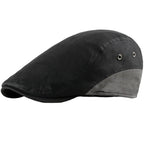 Men’s Contrast Rear Panel Flat Cap
