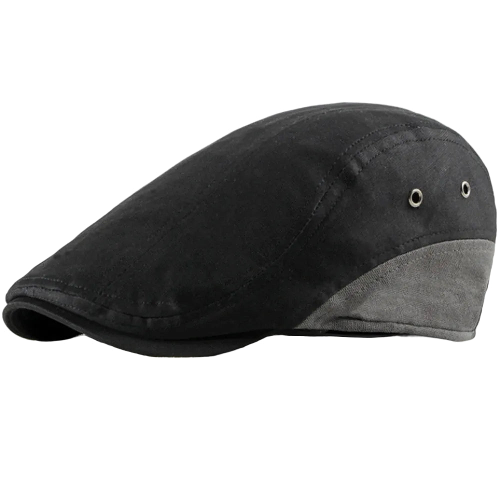 Men’s Contrast Rear Panel Flat Cap