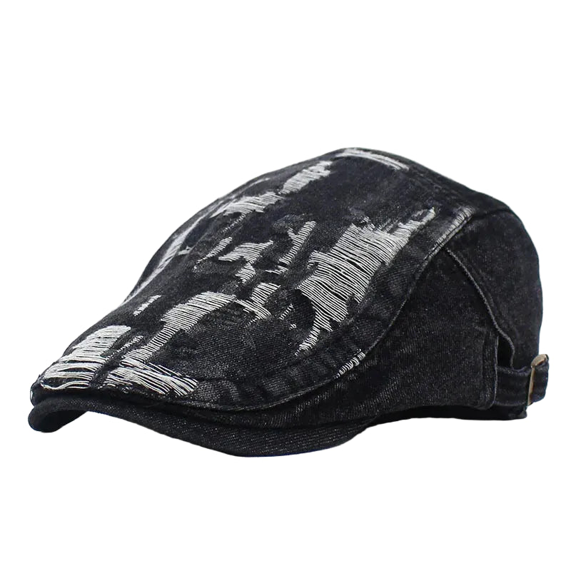 Men’s Contrast Scratch Flat Cap
