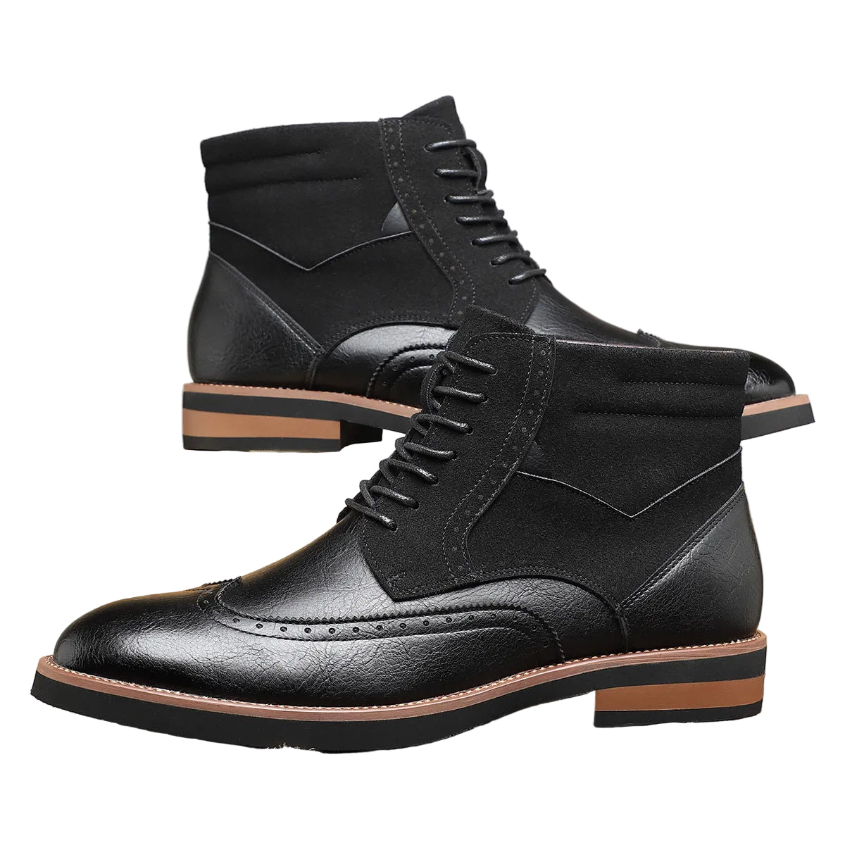 Men’s Contrast Sole Ankle Boots