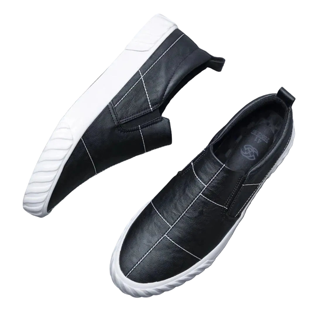 Men’s Contrast Stitched Loafers