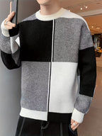 Men’s Crewneck Sweater with Ribbed Trims