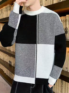 Men’s Crewneck Sweater with Ribbed Trims